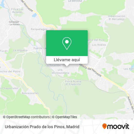 Mapa Urbanización Prado de los Pinos