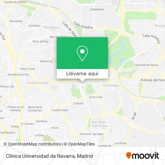 Mapa Clínica Universidad de Navarra