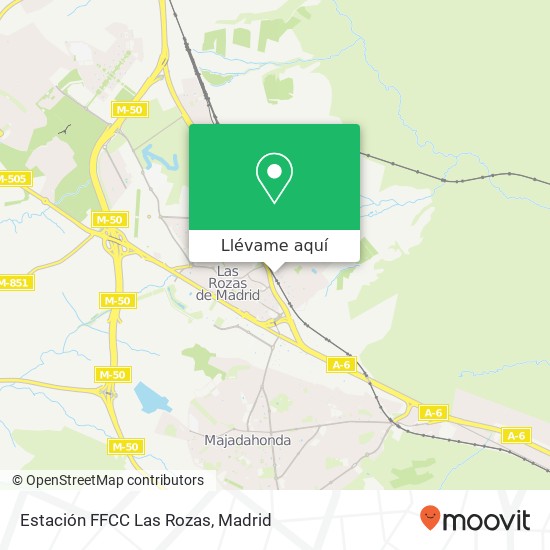 Mapa Estación FFCC Las Rozas