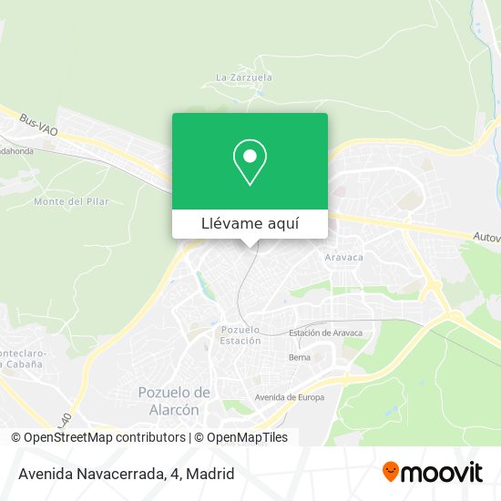 Mapa Avenida Navacerrada, 4