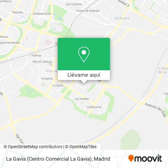 Mapa La Gavia (Centro Comercial La Gavia)