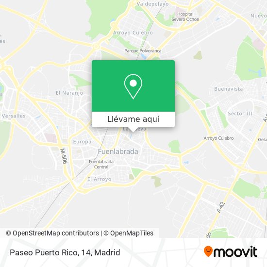 Mapa Paseo Puerto Rico, 14