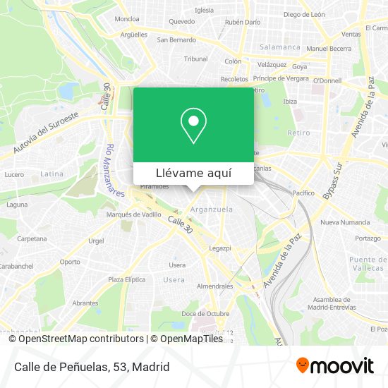 Mapa Calle de Peñuelas, 53