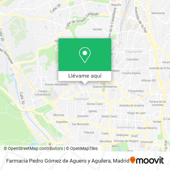 Mapa Farmacia Pedro Gómez de Aguero y Aguilera