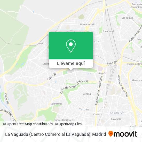 Mapa La Vaguada (Centro Comercial La Vaguada)