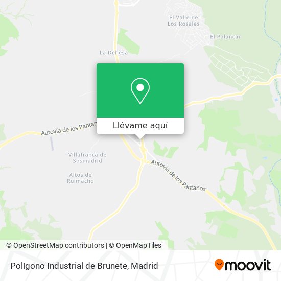 Mapa Polígono Industrial de Brunete