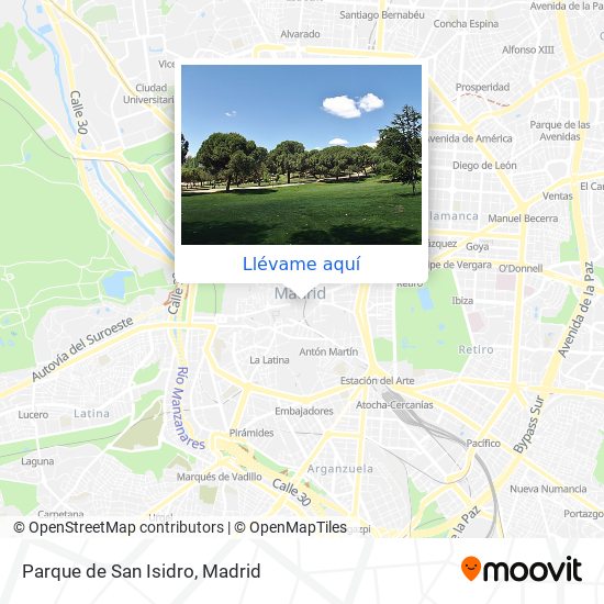 Mapa Parque de San Isidro