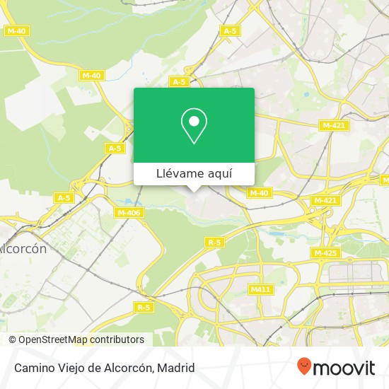 Mapa Camino Viejo de Alcorcón