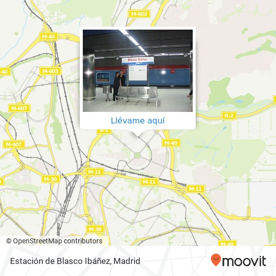 Mapa Estación de Blasco Ibáñez