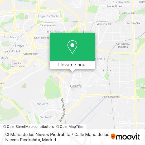 Mapa Cl María de las Nieves Piedrahita / Calle María de las Nieves Piedrahita