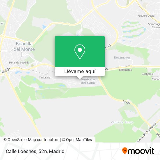 Mapa Calle Loeches, 52n