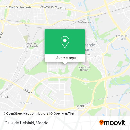 Mapa Calle de Helsinki