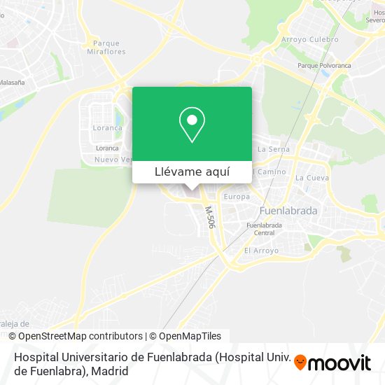 Mapa Hospital Universitario de Fuenlabrada (Hospital Univ. de Fuenlabra)