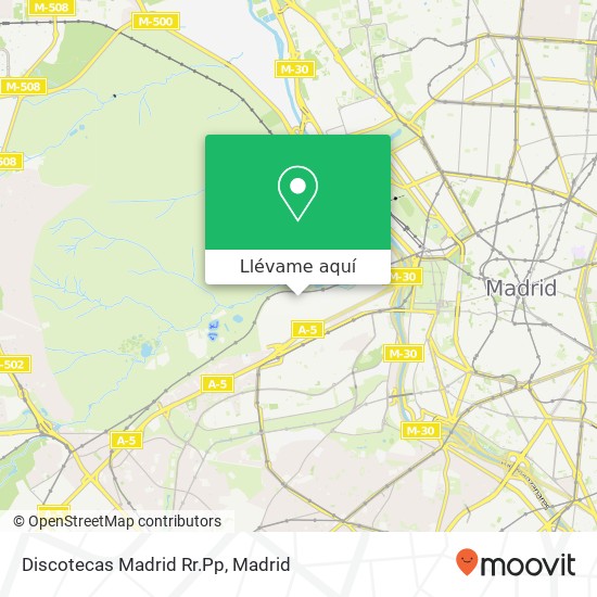 Mapa Discotecas Madrid Rr.Pp
