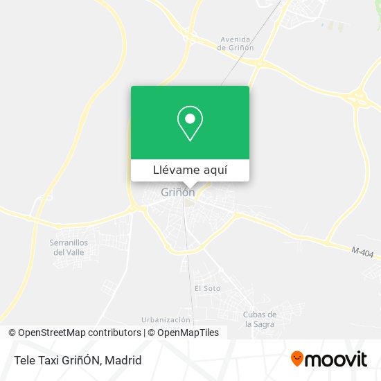 Mapa Tele Taxi GriñÓN