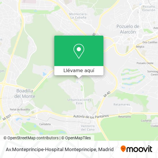 Mapa Av.Montepríncipe-Hospital Monteprincipe