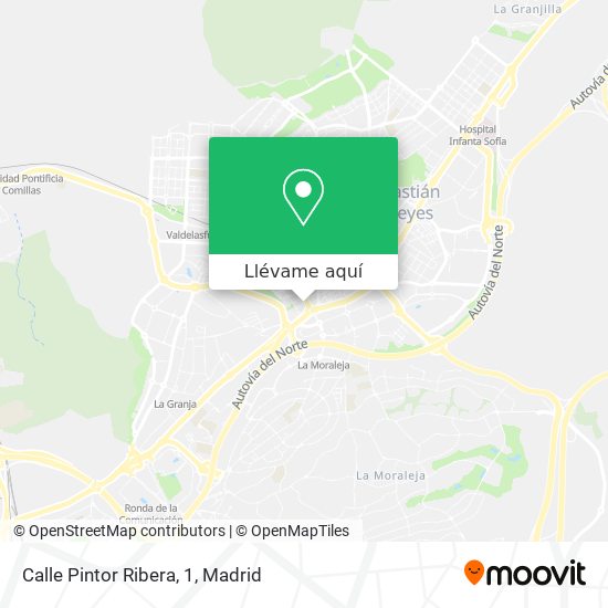 Mapa Calle Pintor Ribera, 1