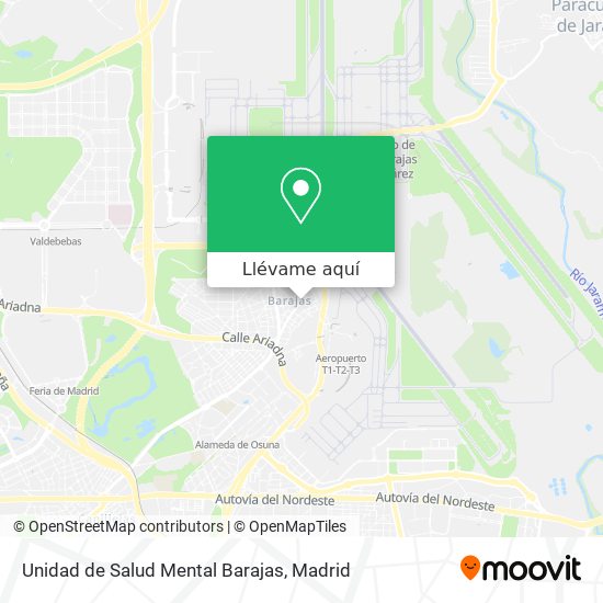 Mapa Unidad de Salud Mental Barajas
