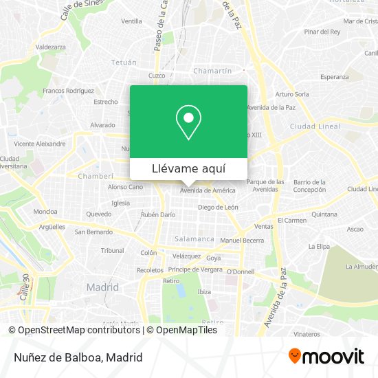 Mapa Nuñez de Balboa