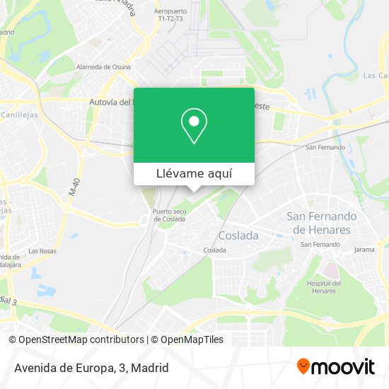 Mapa Avenida de Europa, 3