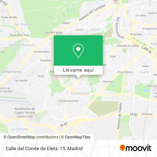 Mapa Calle del Conde de Eleta, 15