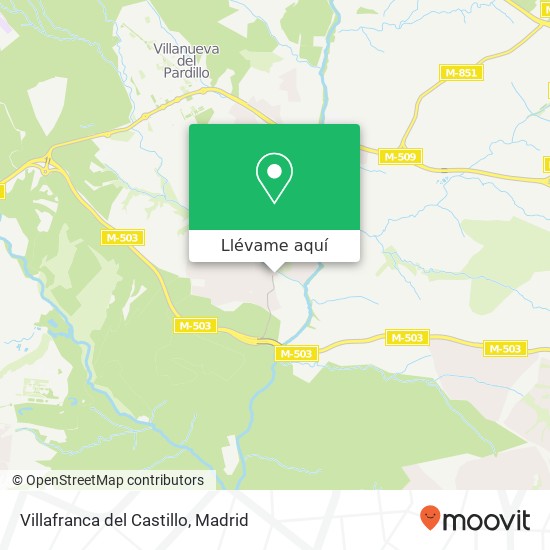 Mapa Villafranca del Castillo