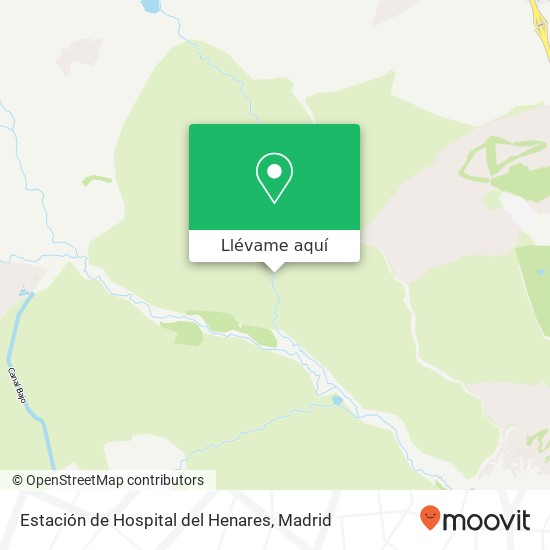 Mapa Estación de Hospital del Henares