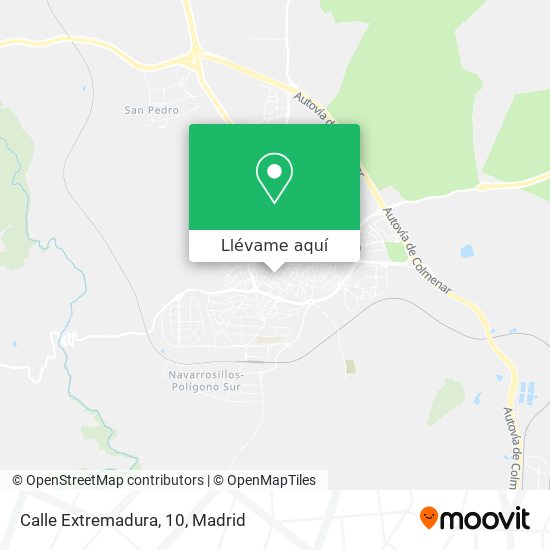 Mapa Calle Extremadura, 10