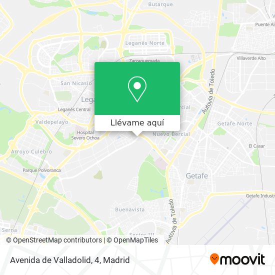 Mapa Avenida de Valladolid, 4