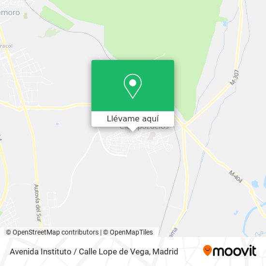 Mapa Avenida Instituto / Calle Lope de Vega