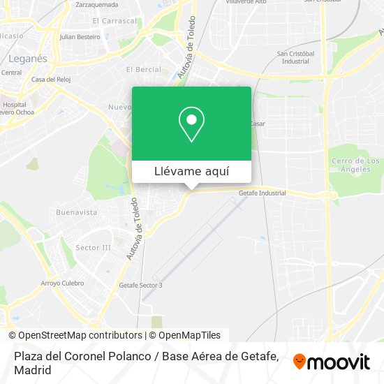 Mapa Plaza del Coronel Polanco / Base Aérea de Getafe