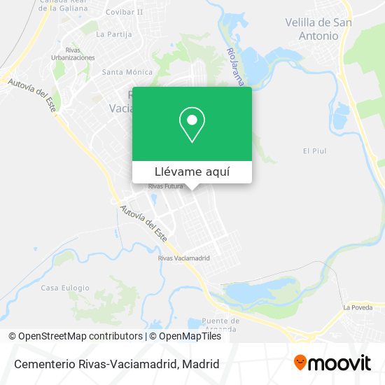 Mapa Cementerio Rivas-Vaciamadrid