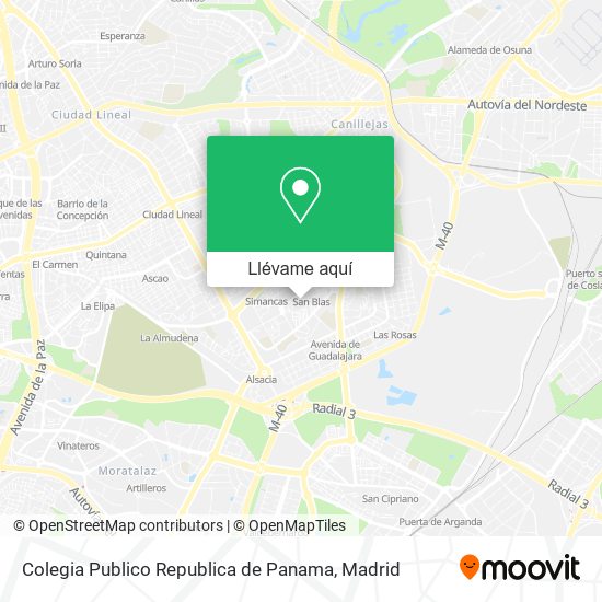 Mapa Colegia Publico Republica de Panama