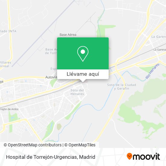 Mapa Hospital de Torrejón-Urgencias