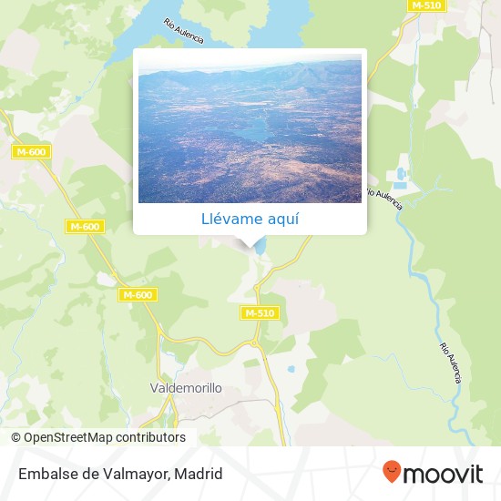 Mapa Embalse de Valmayor