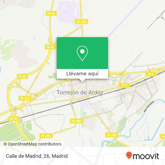 Mapa Calle de Madrid, 26