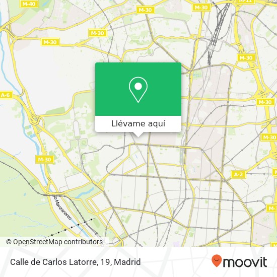 Mapa Calle de Carlos Latorre, 19
