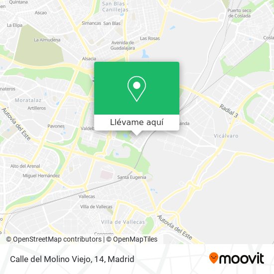 Mapa Calle del Molino Viejo, 14
