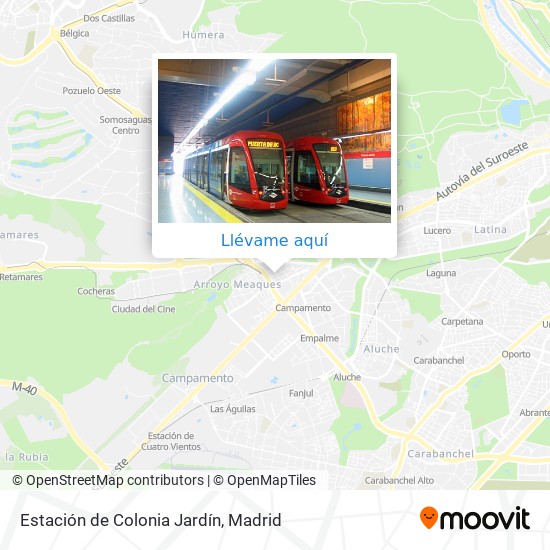 Mapa Estación de Colonia Jardín