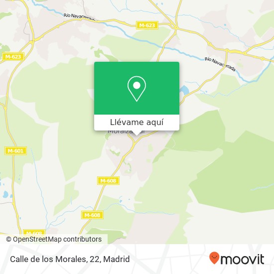 Mapa Calle de los Morales, 22