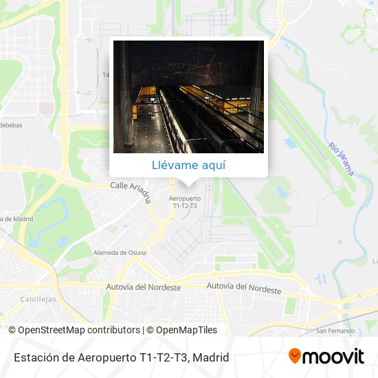 Mapa Estación de Aeropuerto T1-T2-T3