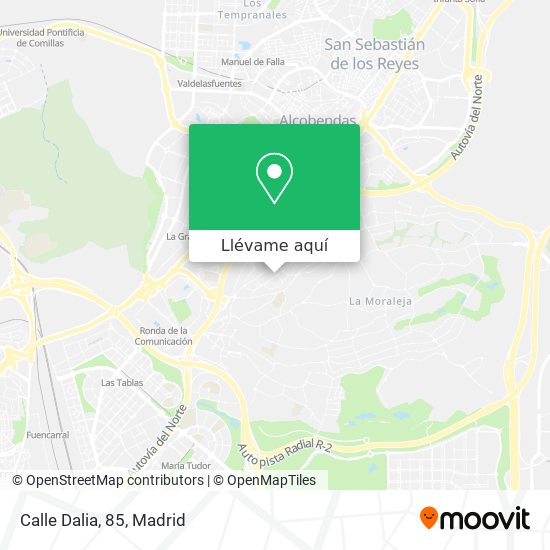 Mapa Calle Dalia, 85