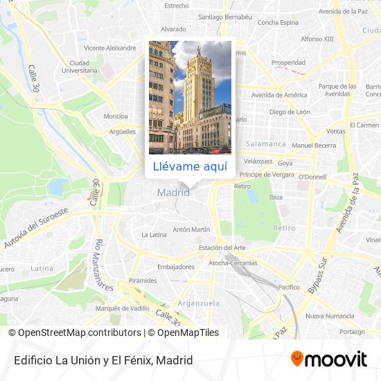 Mapa Edificio La Unión y El Fénix