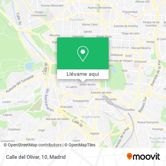 Mapa Calle del Olivar, 10