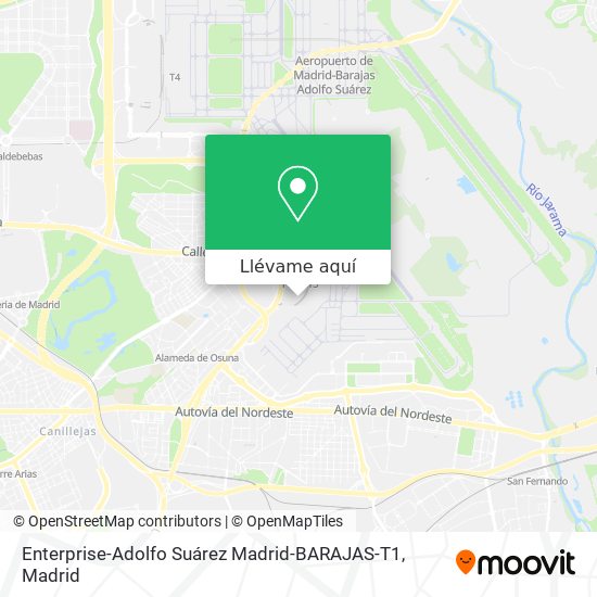 Mapa Enterprise-Adolfo Suárez Madrid-BARAJAS-T1