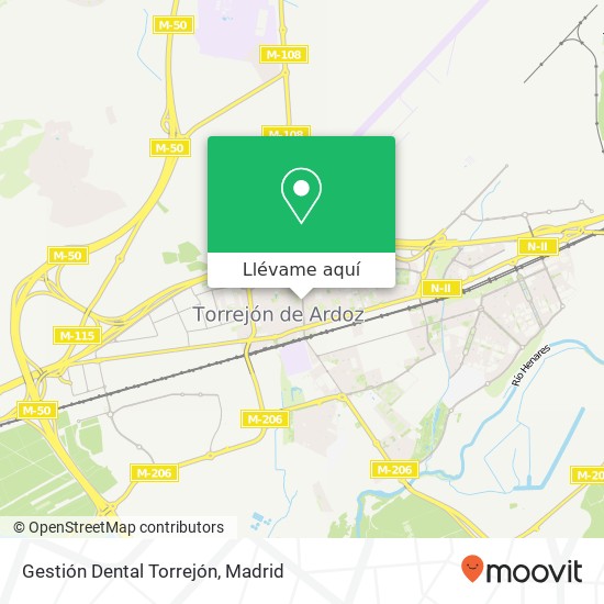 Mapa Gestión Dental Torrejón