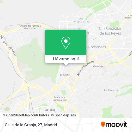 Mapa Calle de la Granja, 27
