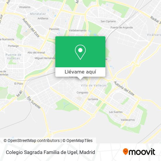 Mapa Colegio Sagrada Familia de Ugel