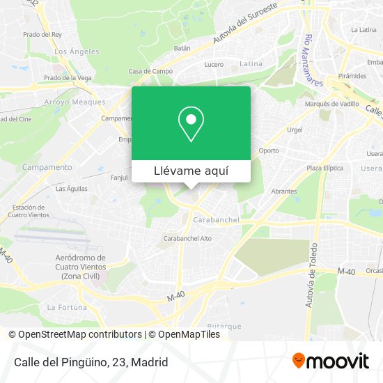 Mapa Calle del Pingüino, 23