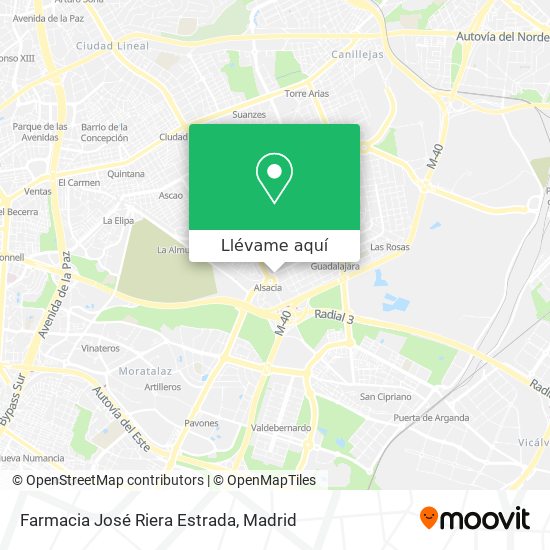 Mapa Farmacia José Riera Estrada